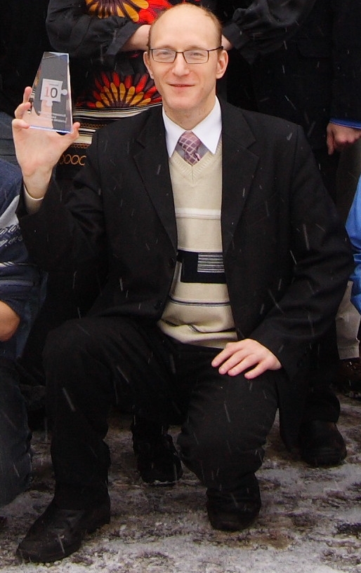 Доктор Баг с призом (викивстреча 15 января 2011 года)