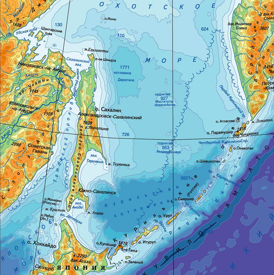 где находятся курильские острова