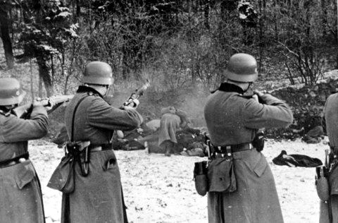 The Bochnia massacre German-occupied Poland 1939.jpg