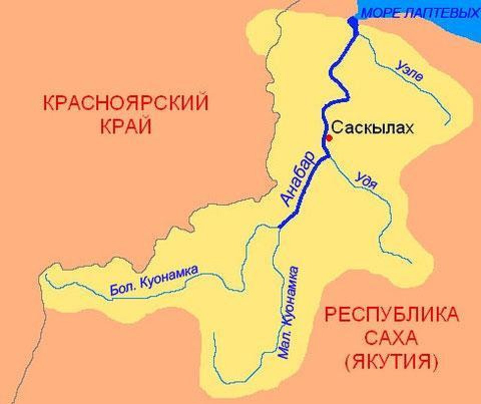 Бассейны рек восточной сибири. Бассейн реки Анабар. Река Анабар на карте России. Река малая Куонамка. Река Анабар на карте.