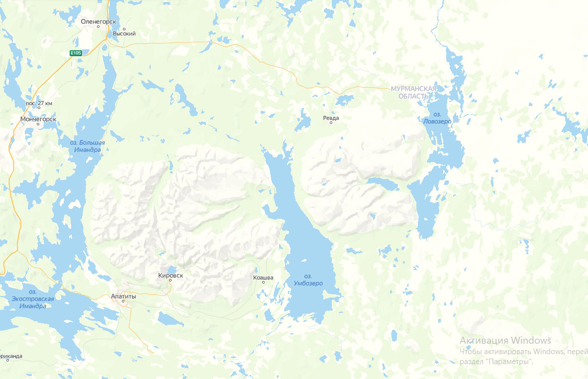 Озеро Умбозеро на карте | Информация о местонахождении и особенностях рыбалки