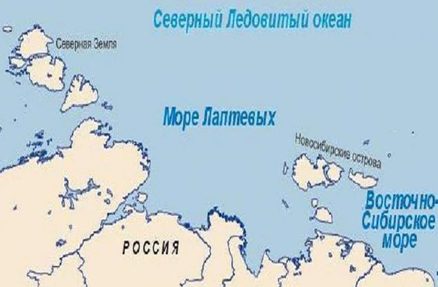 Моря Лаптевых и Берингово на карте. Где находится море Лаптевых.